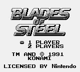 Blades of Steel Title Screen
